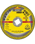 Klingspor - A 24 Extra - doorslijpschijven X-LOCK - 125 x 2.5 x 22.23mm - vlak