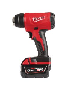 Milwaukee M18 BHG-502C - 18V accu heteluchtpistool compact + 2 x 5.0 Ah accu's