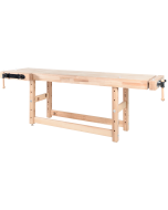 Pinie - Houten Werkbank PROFI II met 19 mm opspangaten - 2650 x 790 mm