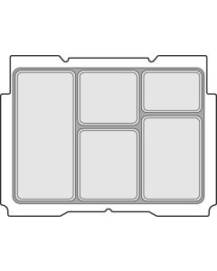5 voudige vakverdeling voor BTI T-loc systainer 1
