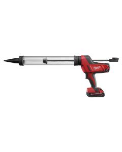 Milwaukee C18 PCG/600T-201B - 18V accu kit-/lijmpistool Heavy Duty met 600 ml worsthouder transparant + 1 x 2.0 Ah accu